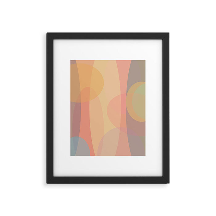 Pastel Abstract Framed Art Print Gallery Image 1