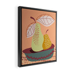 Pears abstract still life Framed Canvas Print Gallery Image 2