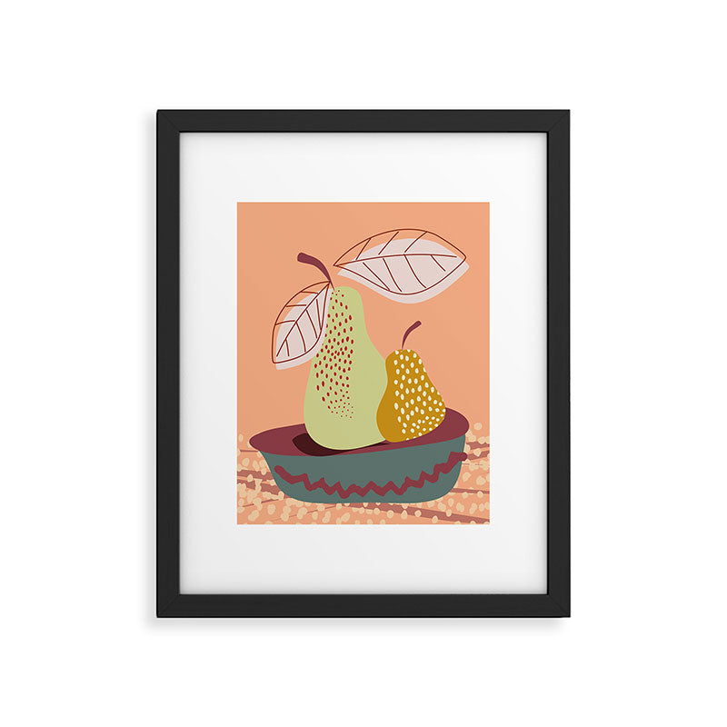 Pears abstract still life Framed Art Print Gallery Image 6