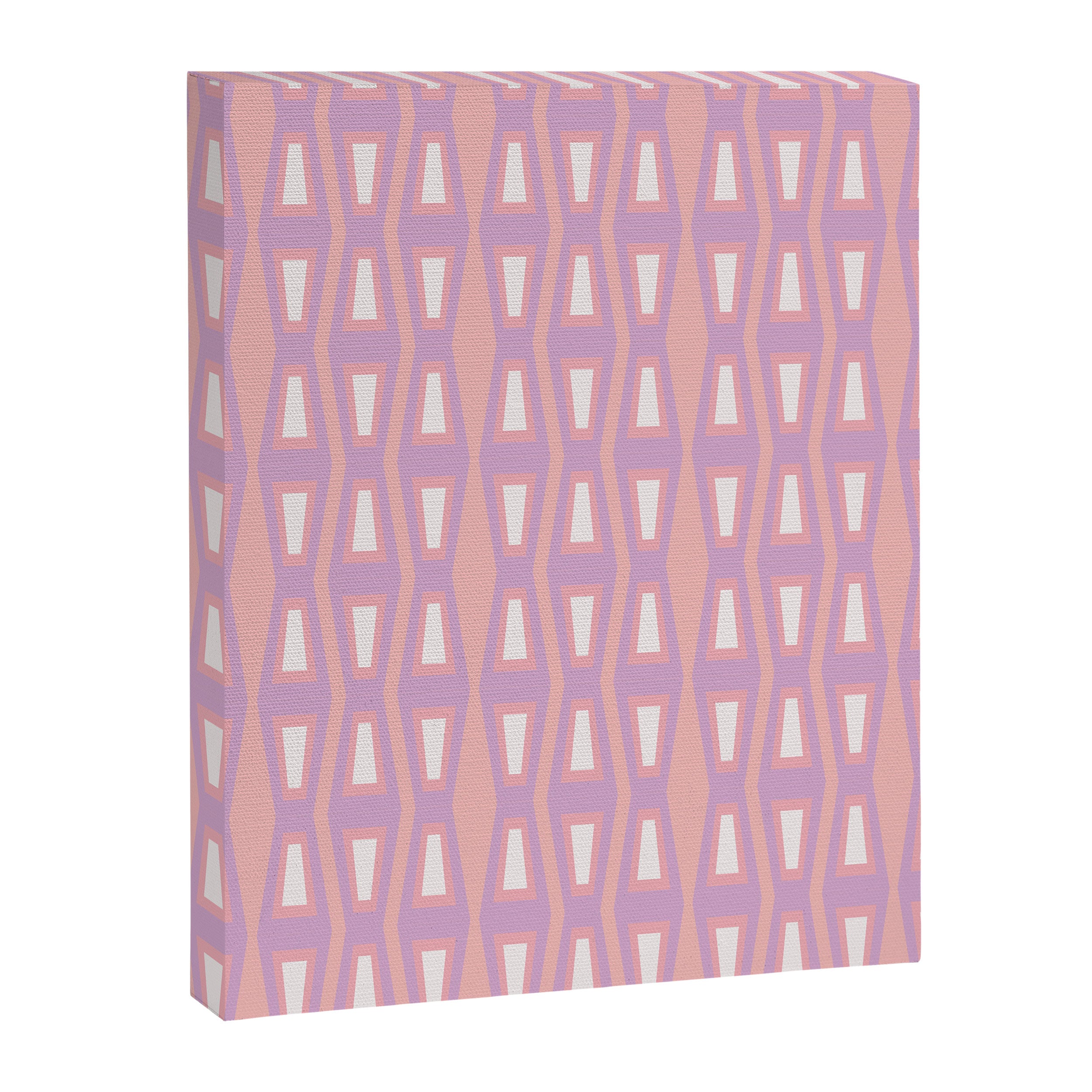 Pink Asymetrical Geometric Canvas Print Gallery Image 6