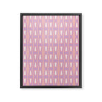 Pink Asymetrical Geometric Framed Canvas Print Gallery Image 6