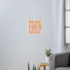 Rectangular Color Blocks In Soft Pastel Tones Art Print Gallery Image 3