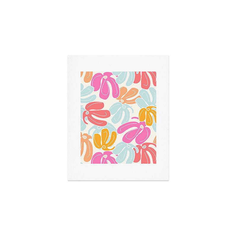 Retro Floral Spring Art Print Gallery Image 1