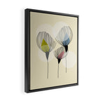 Retro Minimal Flowers Framed Canvas Print Gallery Image 2