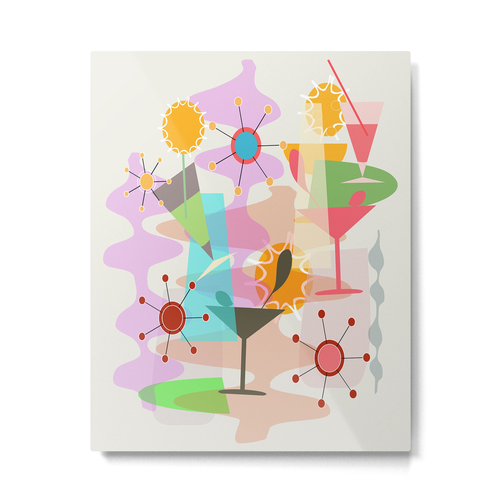 Retro Summer Party Metal Print Gallery Image 6
