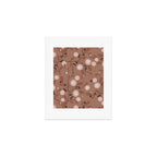 Romanic Floral in Mocha Mousse Art Print Gallery Image 1