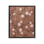 Romanic Floral in Mocha Mousse Framed Canvas Print Gallery Image 8