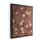 Romanic Floral in Mocha Mousse Framed Canvas Print Gallery Image 2