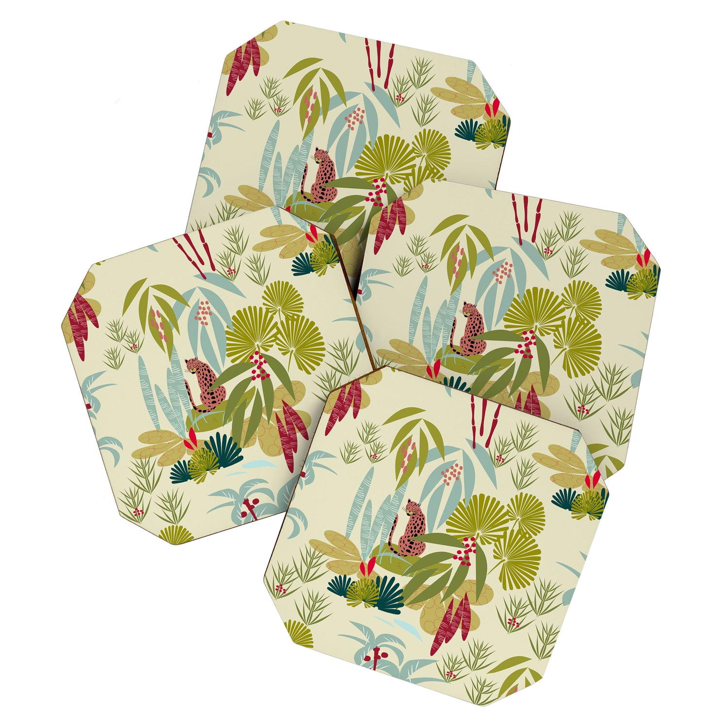 Savanna Leopard Coaster Gallery Image 1