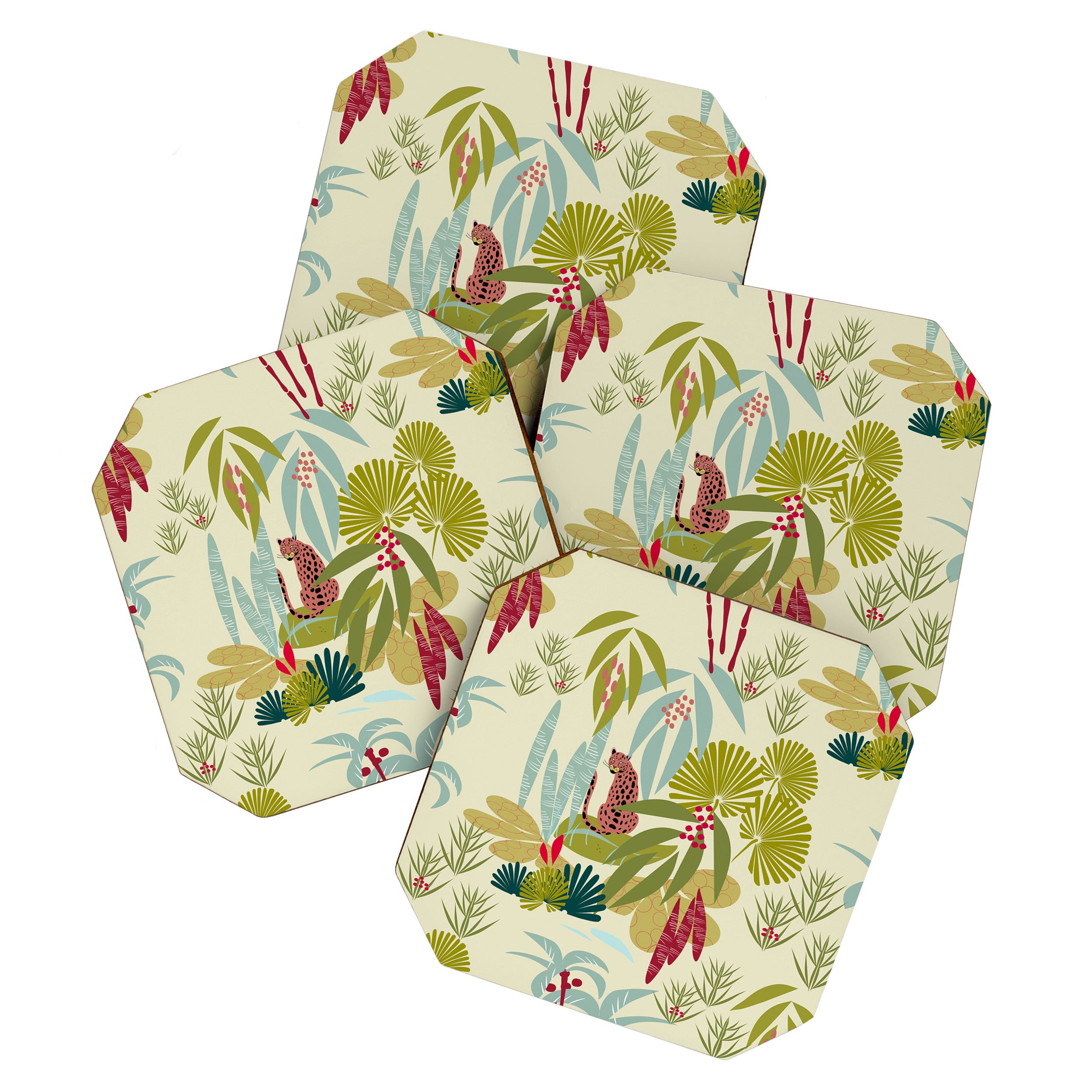 Savanna Leopard Coaster Gallery Image 1