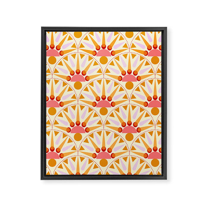 Stareburst Scallop Framed Canvas Print Gallery Image 1