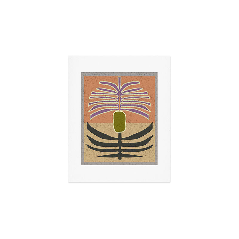 Stylized Palm Tree Art Print Gallery Image 1