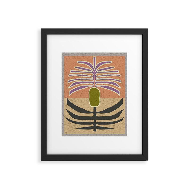 Stylized Palm Tree Framed Art Print Gallery Image 5