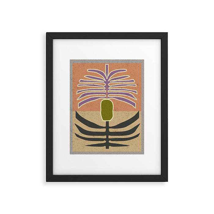 Stylized Palm Tree Framed Art Print Gallery Image 1