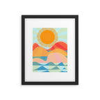 Sunset On Hills and Sea  Framed Art Print Gallery Image 5