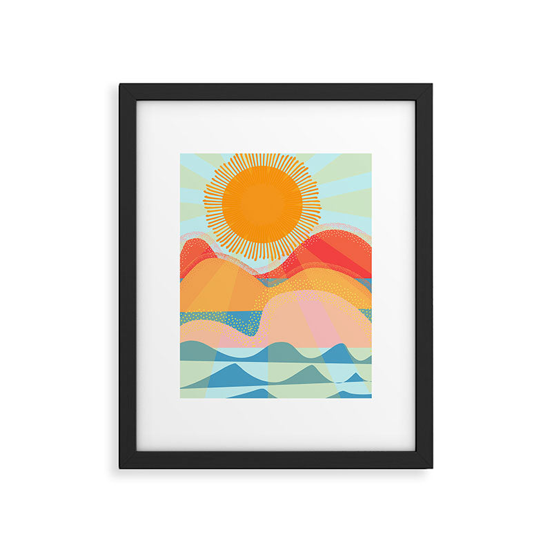 Sunset On Hills and Sea  Framed Art Print Gallery Image 5