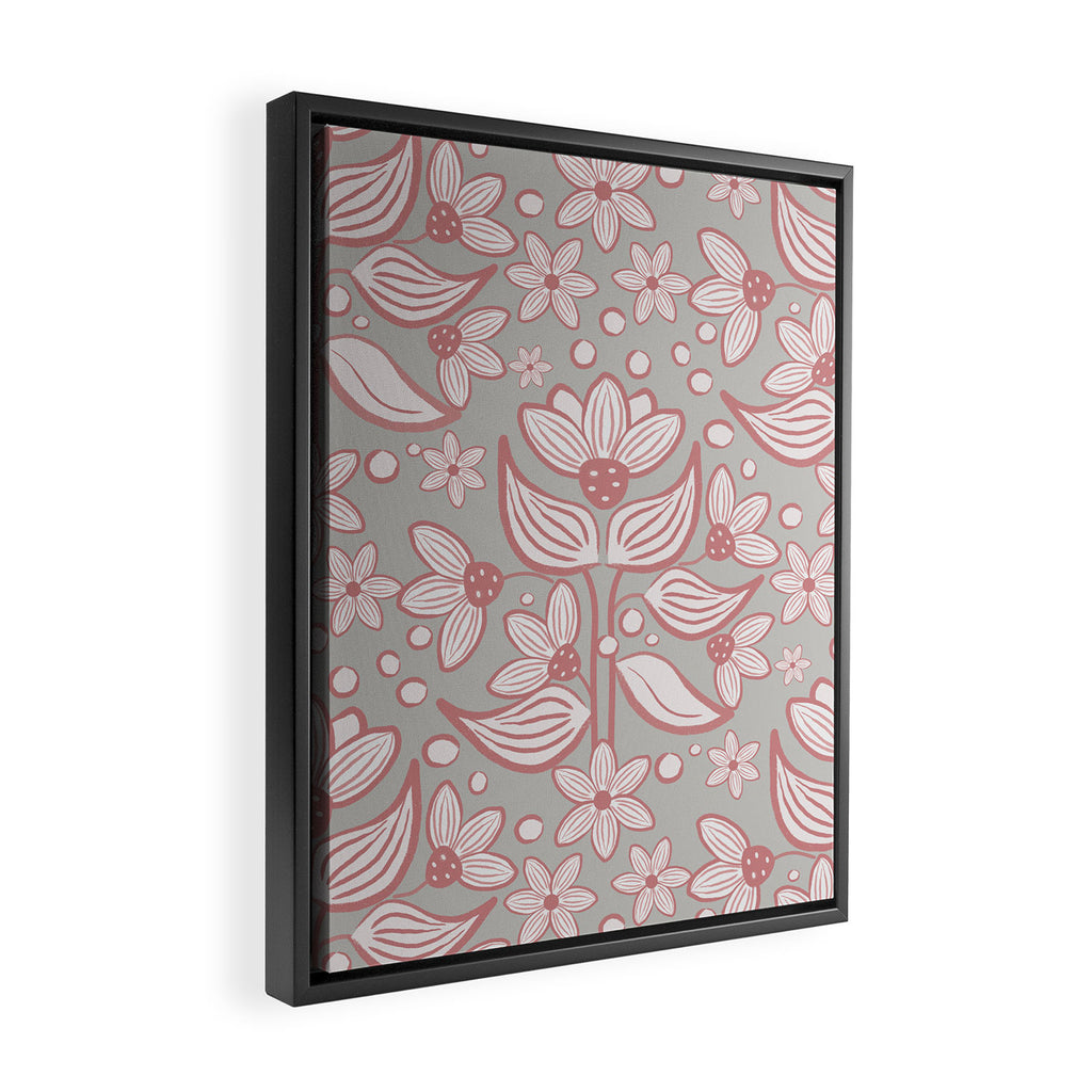 Sweet Florentia Pink Framed Canvas Print Gallery Image 2