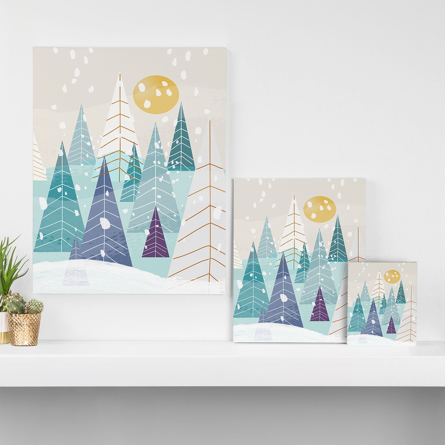 Winter Landscape Canvas Print Gallery Image 3