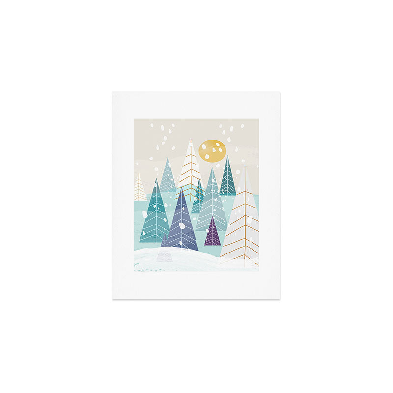 Winter Landscape Art Print Gallery Image 1