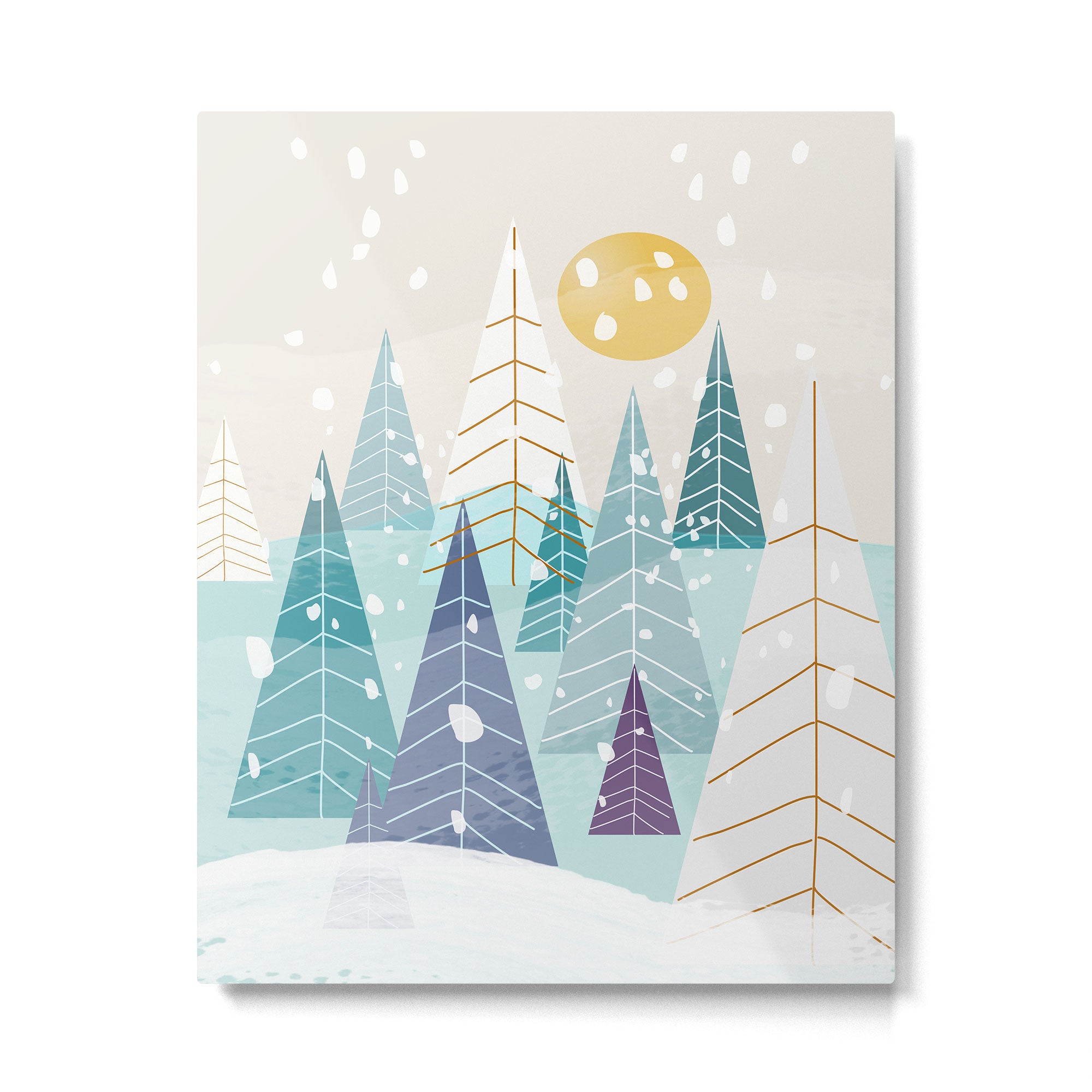 Winter Landscape Metal Print Gallery Image 6