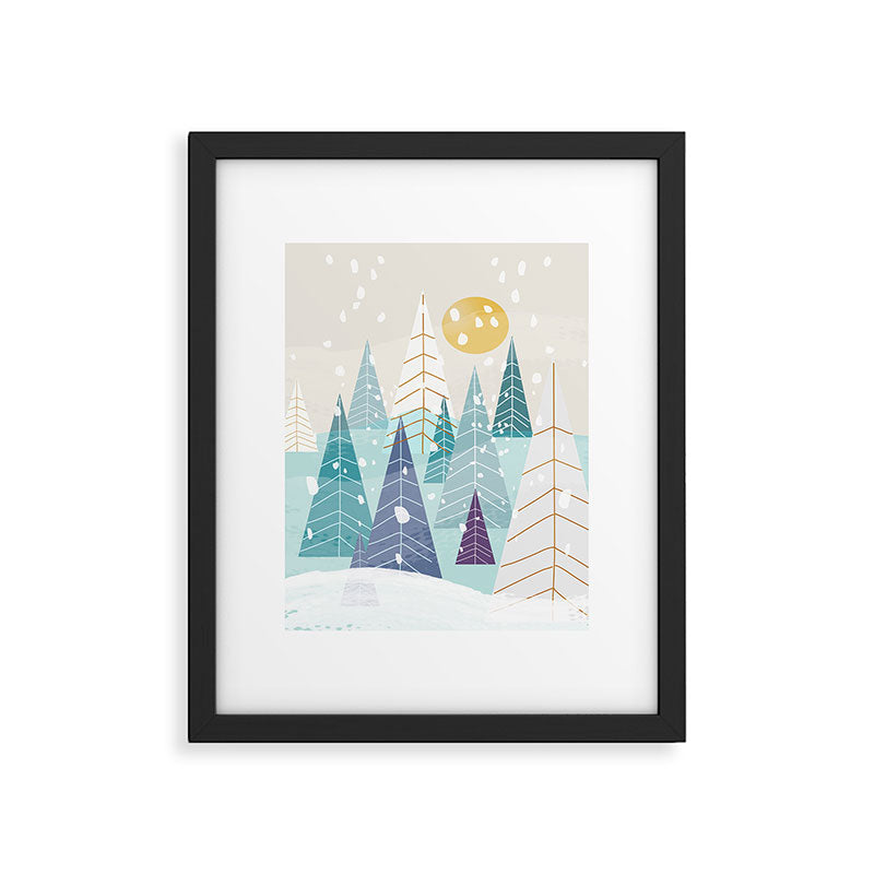 Winter Landscape Framed Art Print Gallery Image 6