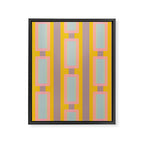 Yellow Geo Fun Framed Canvas Print Gallery Image 6