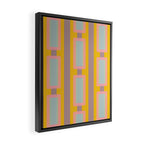 Yellow Geo Fun Framed Canvas Print Gallery Image 2