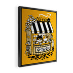 Cat Nap Cafe Framed Canvas Print Gallery Image 2