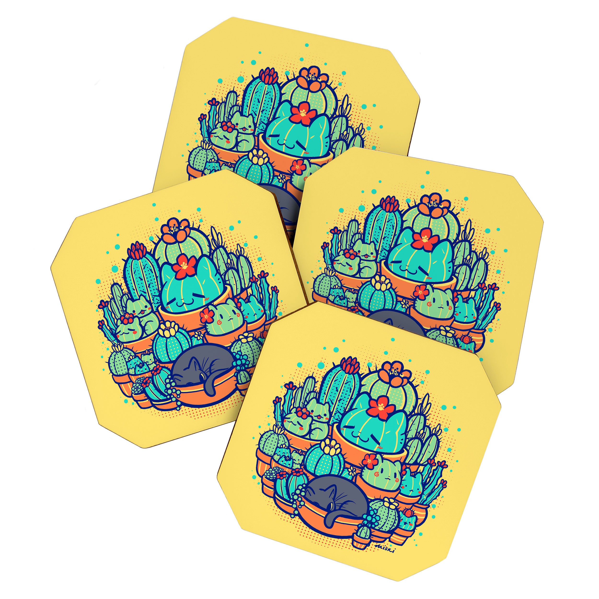 Catcus Patch Coaster Gallery Image 1