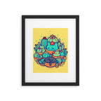 Catcus Patch Framed Art Print Gallery Image 6