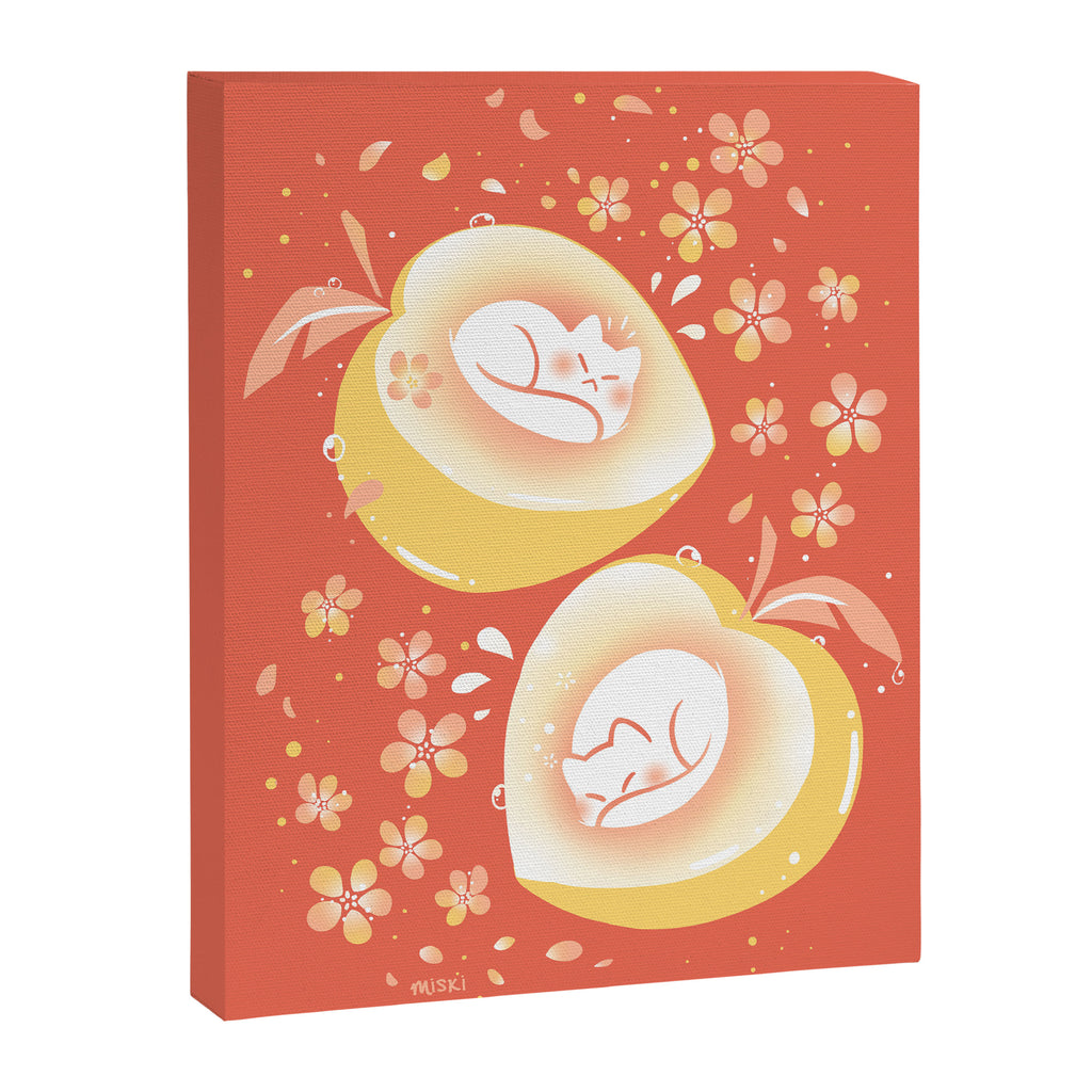 Peach Kitten Canvas Print Gallery Image 6