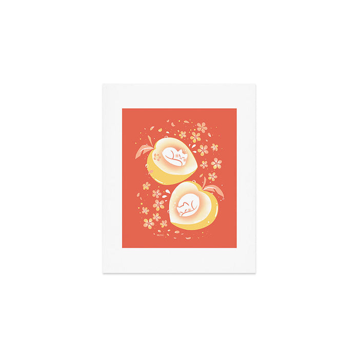 Peach Kitten Art Print Gallery Image 1
