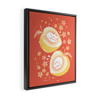 Peach Kitten Framed Canvas Print Gallery Image 2