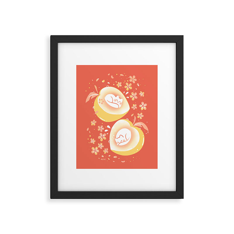 Peach Kitten Framed Art Print Gallery Image 5