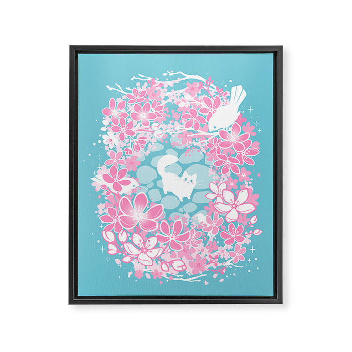 Spring Greeting Framed Canvas Print Gallery Image 1