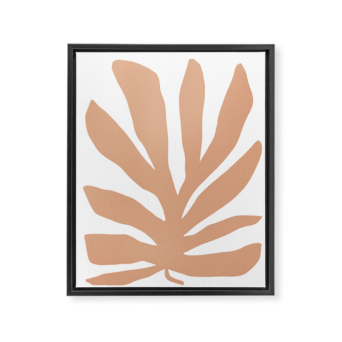 Coral Matisse cutout Framed Canvas Print Gallery Image 1