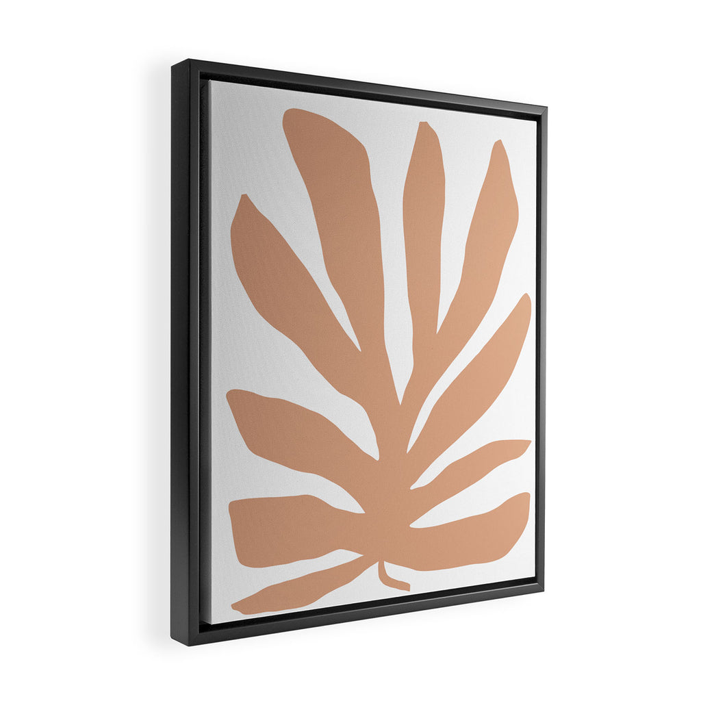 Coral Matisse cutout Framed Canvas Print Gallery Image 2