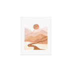 Dreamy mountain sun landscape Art Print Gallery Image 1