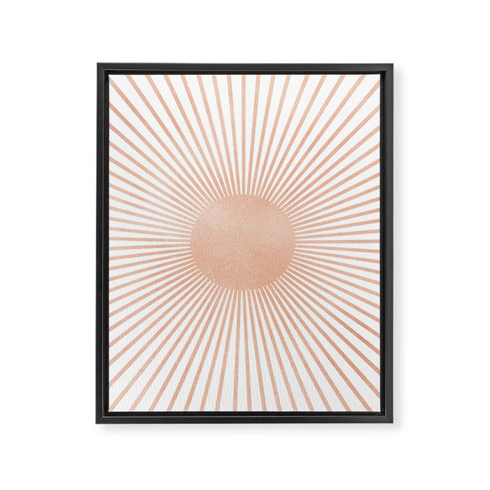 Geometry Sunshine Framed Canvas Print Gallery Image 1