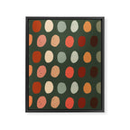 Hand drawn pastel dots pattern Framed Canvas Print Gallery Image 8
