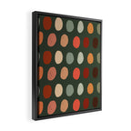Hand drawn pastel dots pattern Framed Canvas Print Gallery Image 2