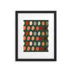 Hand drawn pastel dots pattern Framed Art Print Gallery Image 6