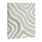 Sage green flow lines Canvas Print Gallery Image 3
