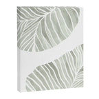 Sage green tropical leaves Canvas Print Gallery Image 6