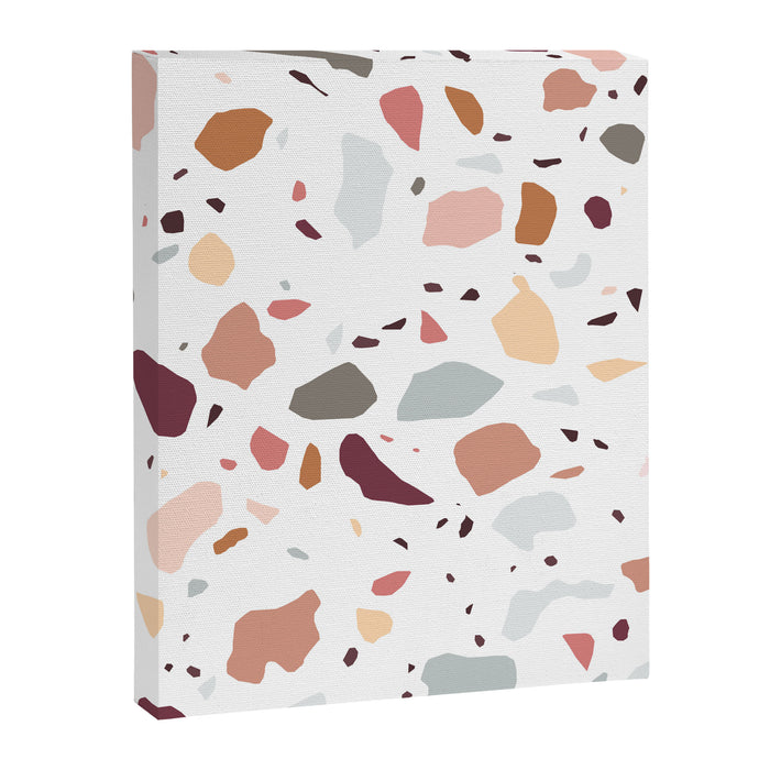 Terrazzo marble pattern Canvas Print Gallery Image 1