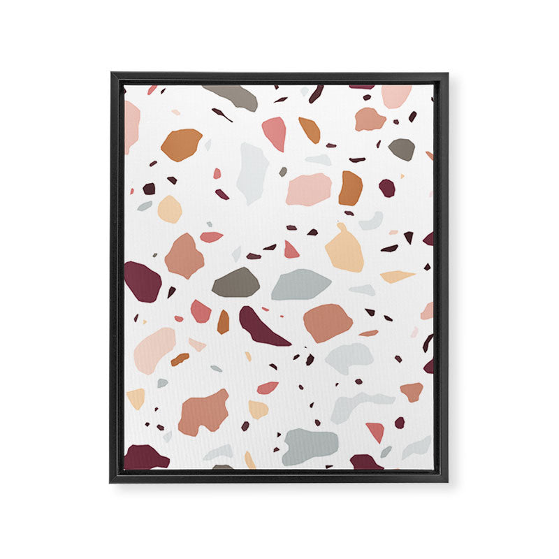 Terrazzo marble pattern Framed Canvas Print Gallery Image 8