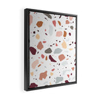 Terrazzo marble pattern Framed Canvas Print Gallery Image 2