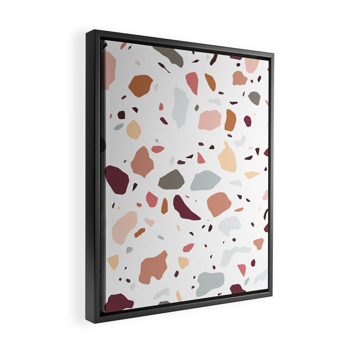 Terrazzo marble pattern Framed Canvas Print Gallery Image 2