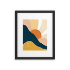 Warm Boho mountain sunset Framed Art Print Gallery Image 5