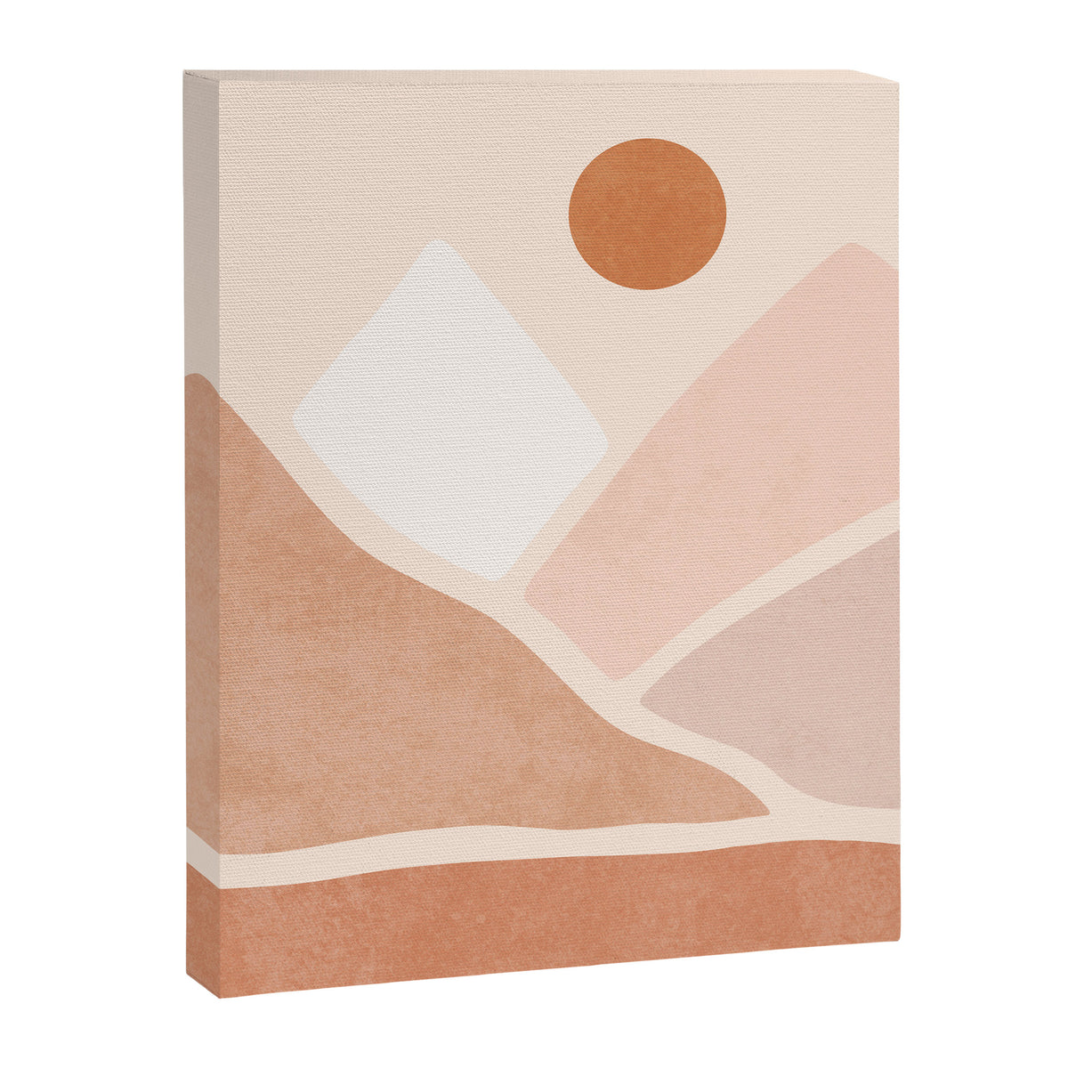 Warm Neutral mountain sun Canvas Print Gallery Image 6